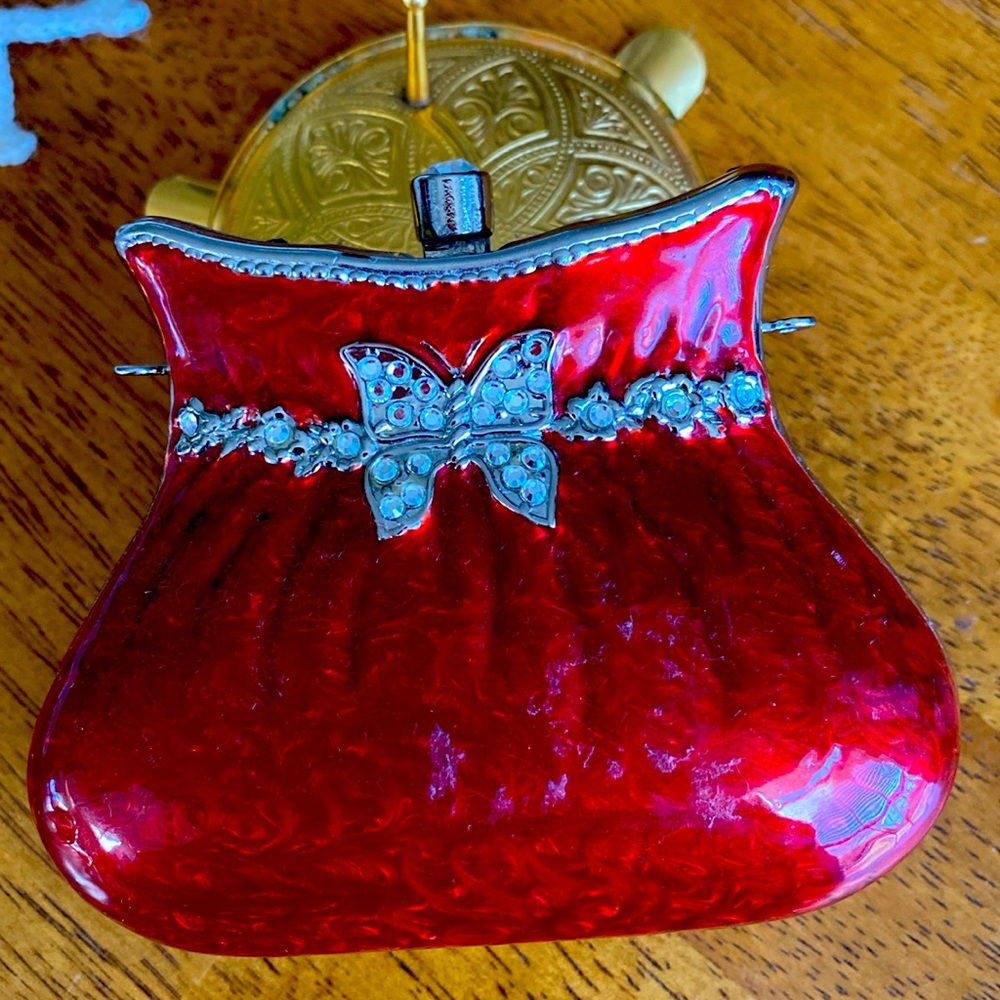 Perry Borrelli Mini Purse with Crystals